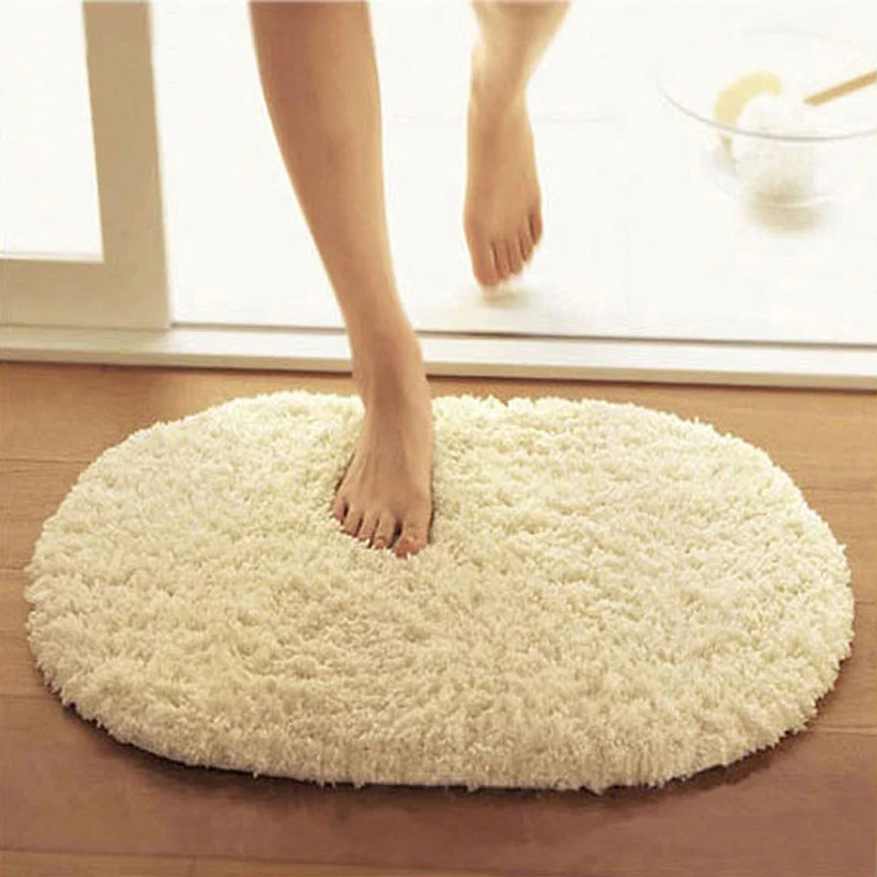 2019NEW Design Warm Soft tapetes 360 Rotatable of Super Magic Slip-Resistant Pad Room Oval Carpet Floor mats 40*60CM5