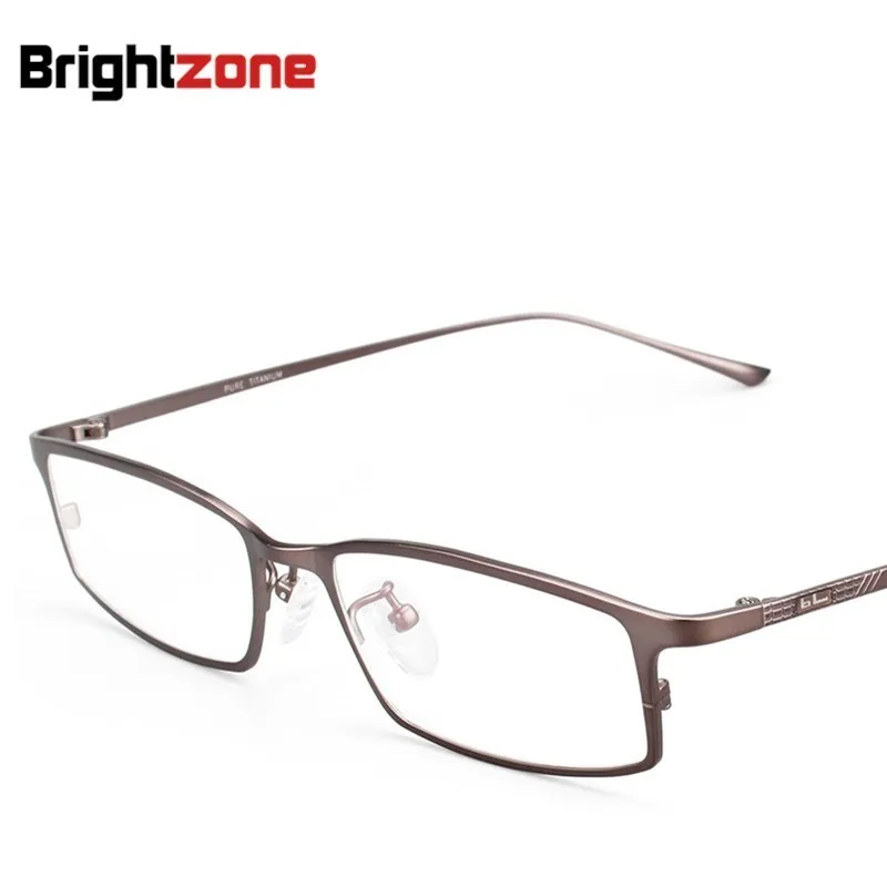 

Exceed Titanium Plate Business Affairs Spectacle Frame Pure Titanium Myopia Glasses Square Full Frame Glasses Concise 9021