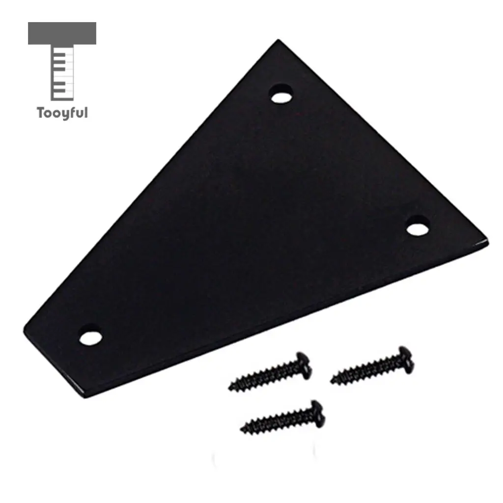 Black Electric Guitar Truss Rod Cover for Jackson Guitar Replacement with Screws