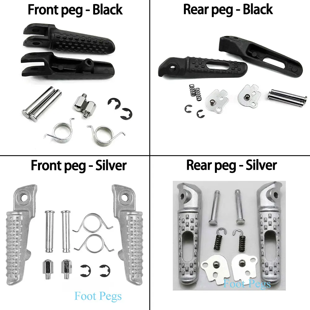 

Motorcycle Front Rear Foot Peg Rest Pedals Bracket For Honda CBR600 F4 F4i F5 CBR 900 929 954 1000 RR Fireblade VFR800 VTR1000