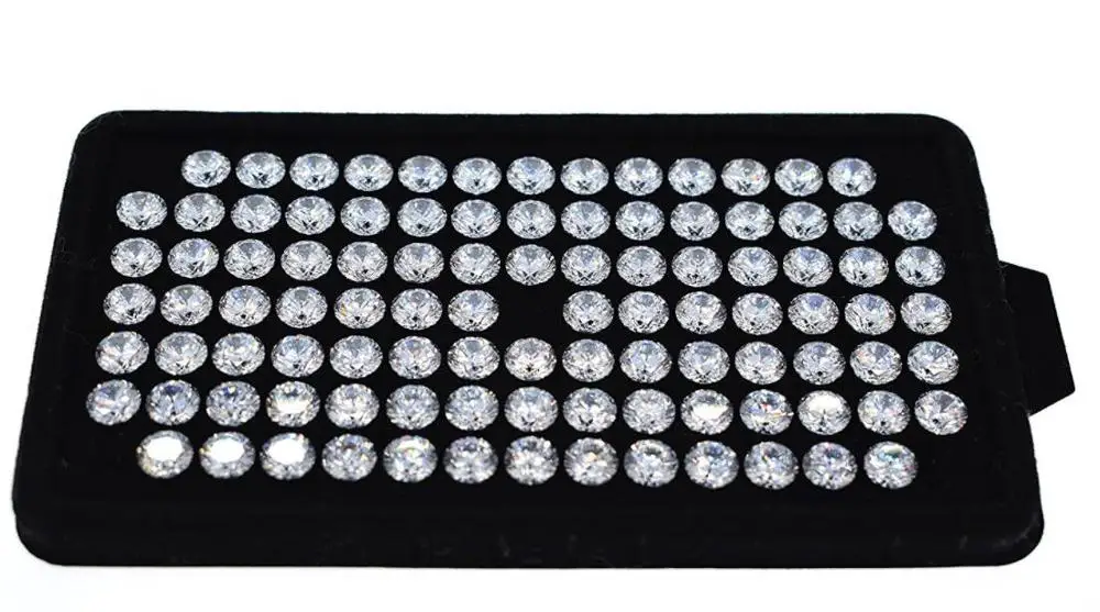 10pcs/lot 4.0~20mm Round Shape Loose CZ Stone White Color AAAAA Cubic zirconia Synthetic Gems For Jewelry DIY Stone