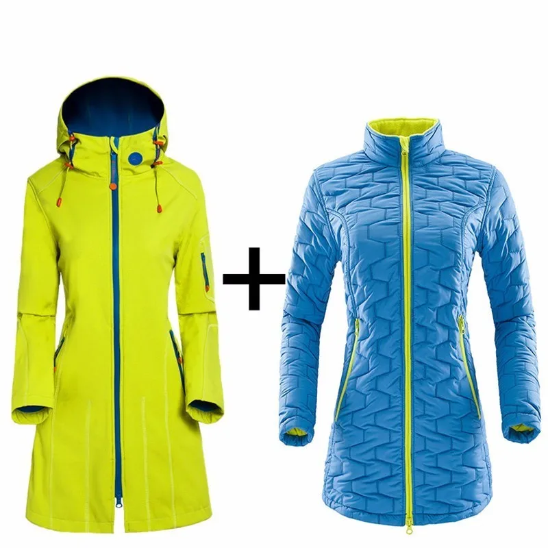 Imagem -06 - Cabolsa Retrátil Feminino Primavera Inverno Esportes ao ar Livre Caminhadas Escalada Camping Roupas para Dobrar Suor Softshell à Prova de Vento Jaqueta à Prova d Água