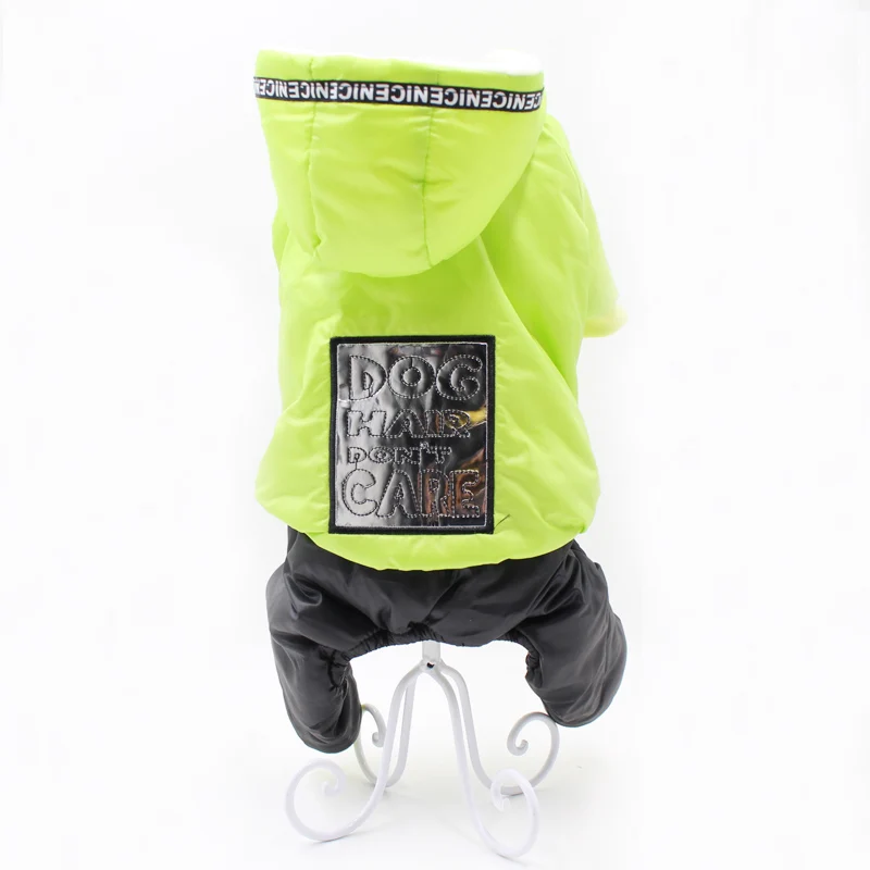 

One-Piece Fleece Hooded Jumpsuit for Small Dogs, Warm Winter Overalls, Shih Tzu Ski Suit, Yorkshire Thick Fleece Dog Clothes