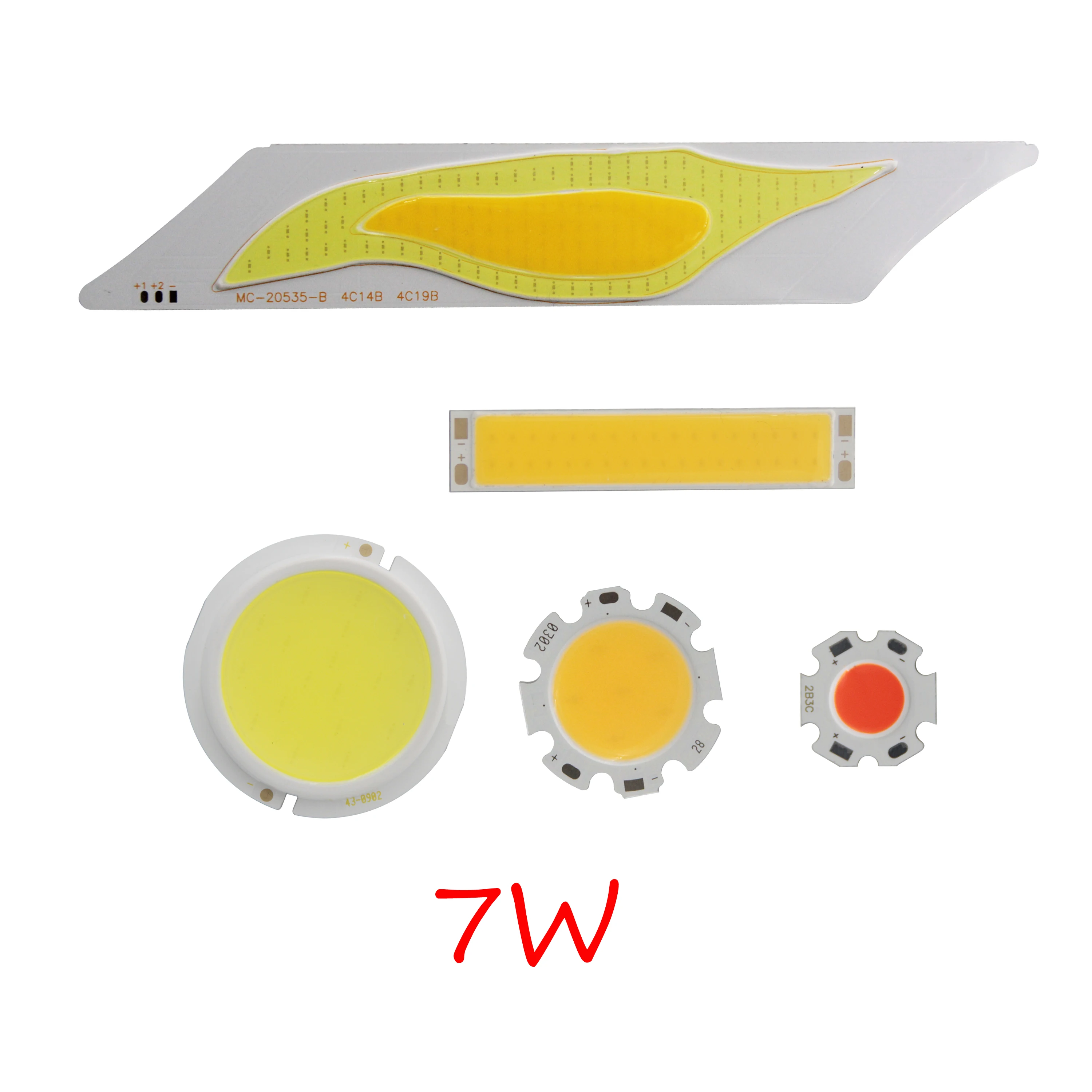 [ALLCOB] MIX 7W 9V 12V 21V 24V DC led cob lamp light panel round cob red blue for DIY bulb cob led bar strip chip source