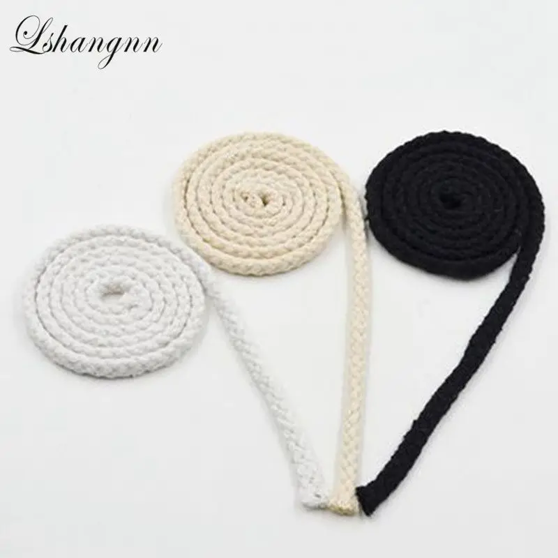 

Lshangnn 8MMX20Meters DIY Handmade 100% Cotton Rope Woven Cotton Cord For Accessories Bag Craft Projects Cord Coton Rond