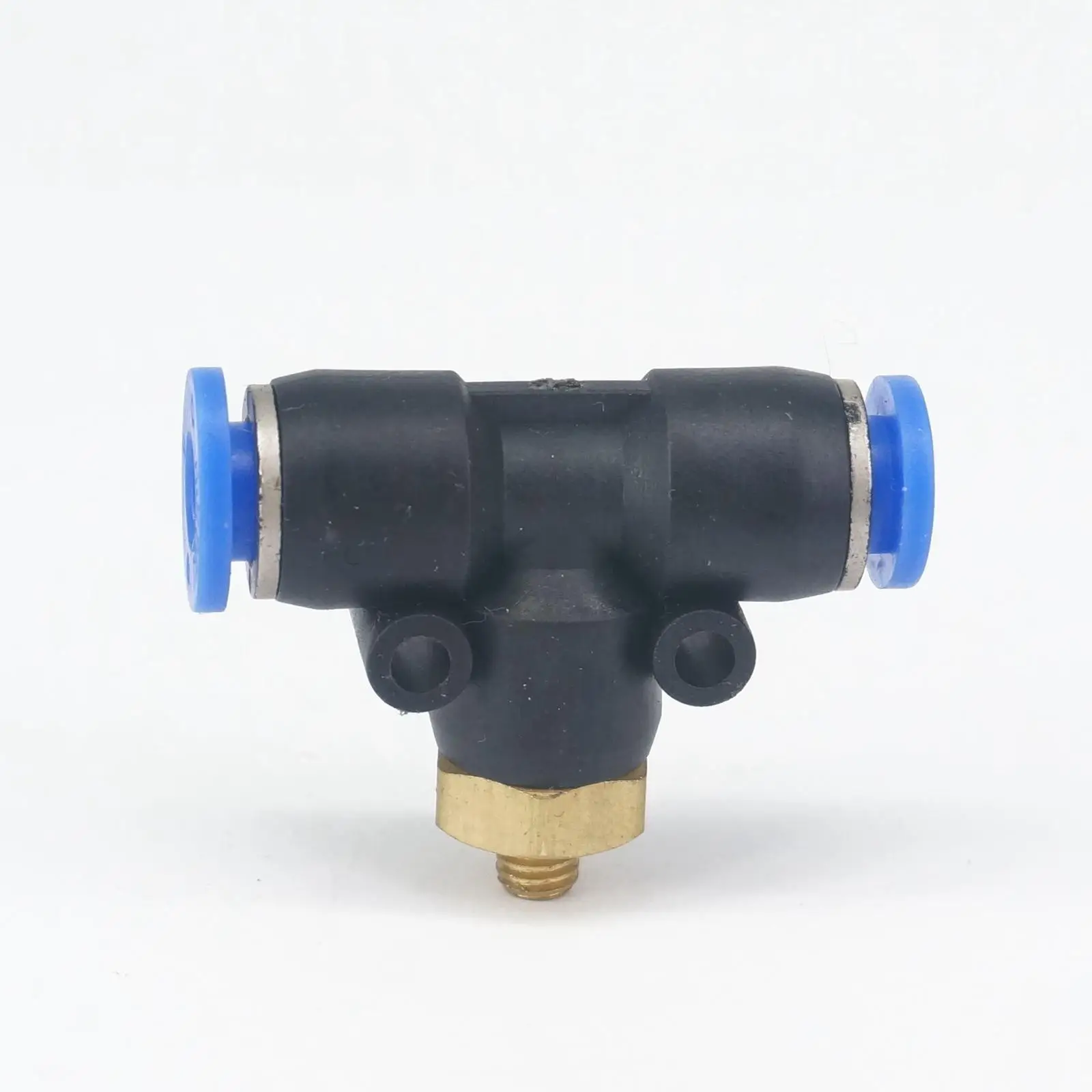 M5x0.8mm ชาย-Fit 6mm OD หลอด PU PNEUMATIC TEE 3 WAY PUSH In Connector QUICK RELEASE Air FITTING 0.8 MPa