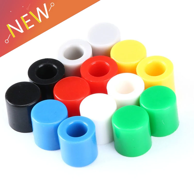 70 sztuk/partia 7 kolor nakładki na przyciski plastikowa czapka kapelusz dla 6*6mm mikro przełączniki taktowe dla Arduino