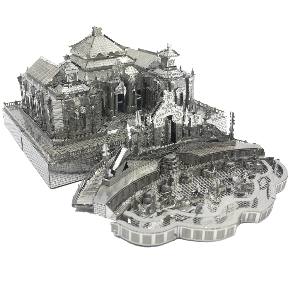 MMZ MODEL 3D Metal Puzzle Dashuifa of The Old Summer Palace Model Kits DIY Assemble Puzzle Laser Cut Jigsaw Building Toys Gift