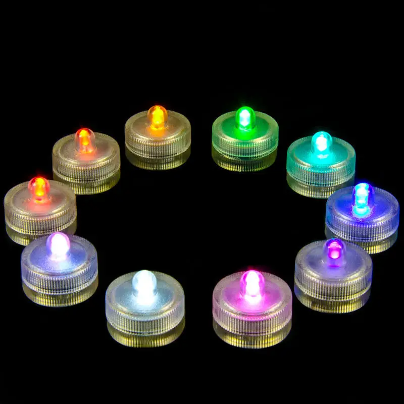 

10pcs Wedding Supplies Floralytes Decoration Light Waterproof Submersible LED Lights Centerpieces Pool Lighting