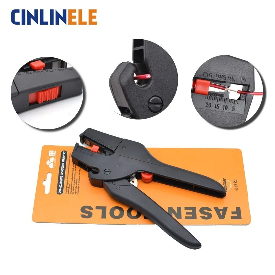 Striptang Automatische 0.08-2.5 Mm 28-13AWG Cutter Kabel Schaar Draad Stripper Tool FS-D3 Multitool Verstelbare Precisie