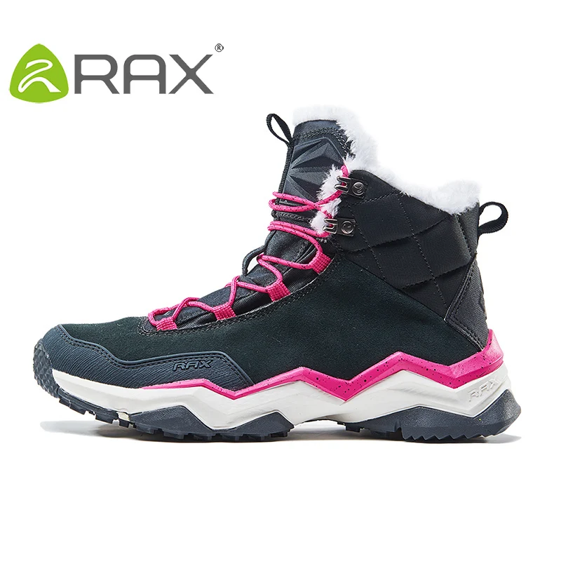 RAX Men Outdoor Snow Boots Waterproof Professional Mountain Shoes Light Trekking boots Winter Warm Tourism Sports Shoes for Men