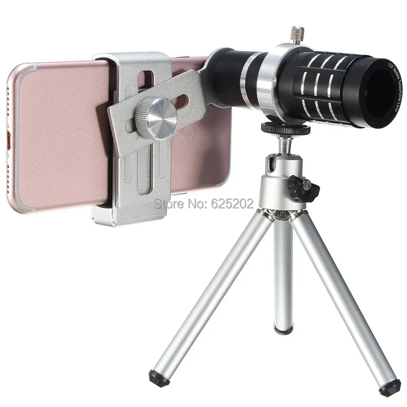 Universal Clip Camera 12X Telephoto Zoom Lens for all Android IOS Mobile Phones