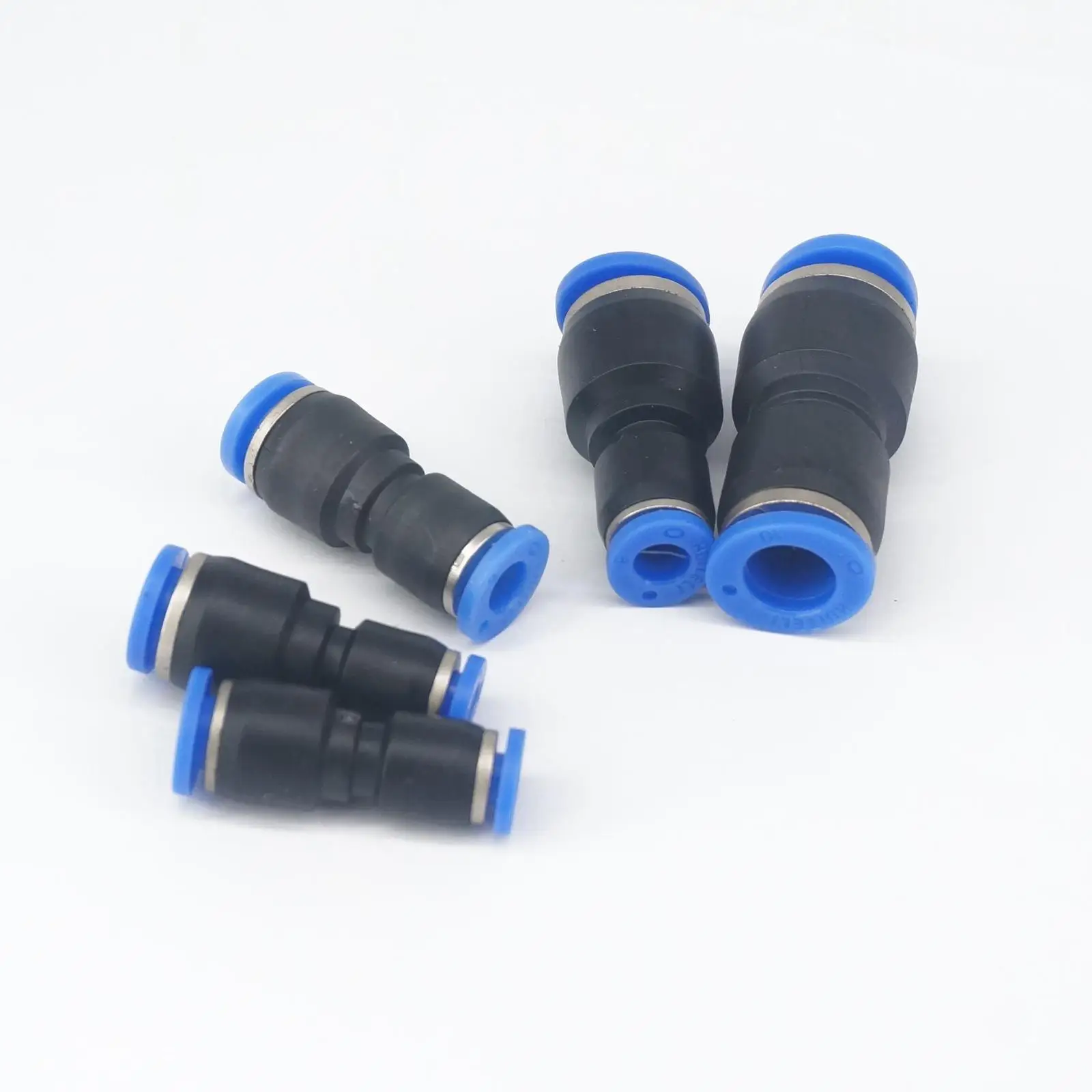 10pcs Fit Tube O/D 4-6/6-8/8-4/10-6/10-8/12-8/12-10/16-12mm Reducing Pneumatic Pushfit Reducer Connector Fitting