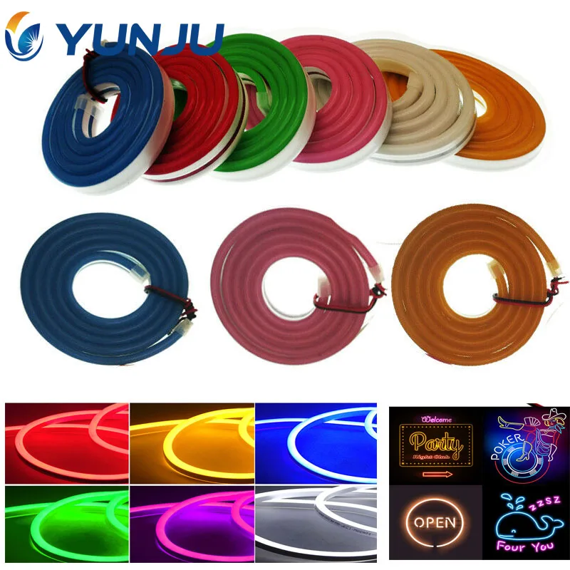 

DC12V LED strip SMD 2835 120LEDs/m Flex neon light 2.5CM cuttable Waterproof indoor outdoor lighting words 1M/2M/3M/5M/10M