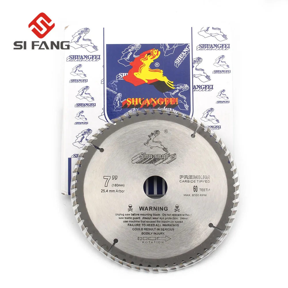 SI FANG 60-100Teeth 4-12Inch Carbide Alloy High Quality Circular Saw Blade Rotary Tool  Used For Cutting Wood and Aluminum Metal