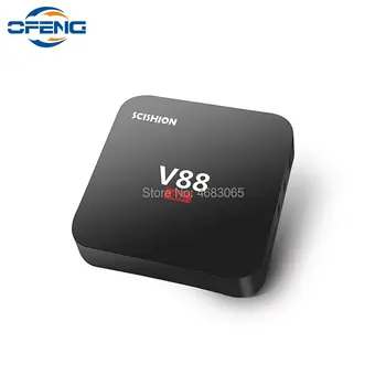 Chytrý TV box V88, čtyřjádrový procesor Rockchip 3229 (1,5 GHz), Android 7.1, 1 GB RAM 8 GB, 1080p, WiFi, HDMI, přehrávač médií 10 nejlepší prodej Chytrý televizní přijímač Rockchip RK3229 - №10