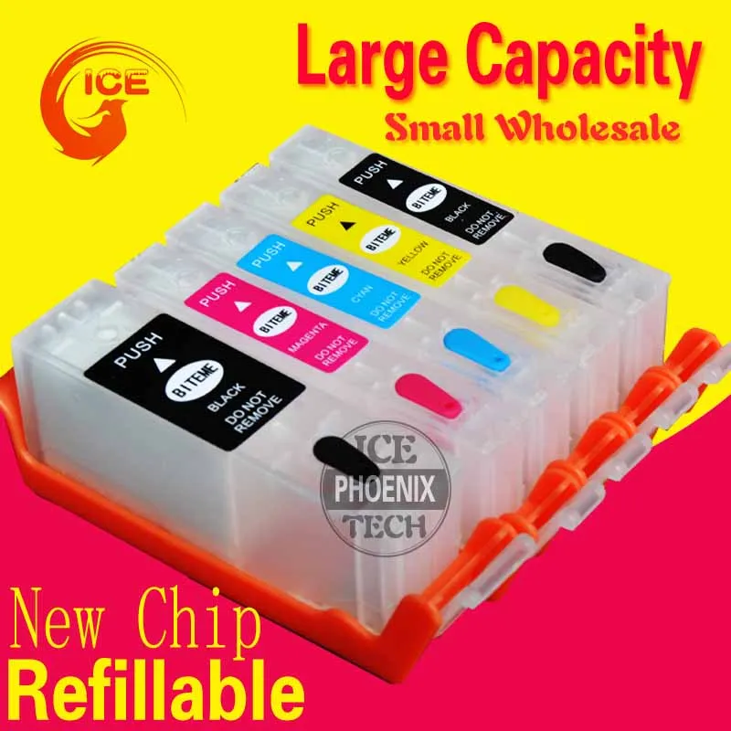 For Canon MG5740 MG6840 MG 5740 MG 6840 Refillable ink cartridge PIxma printer 5 Color ink cartridge PGI470 With Permanent Chip