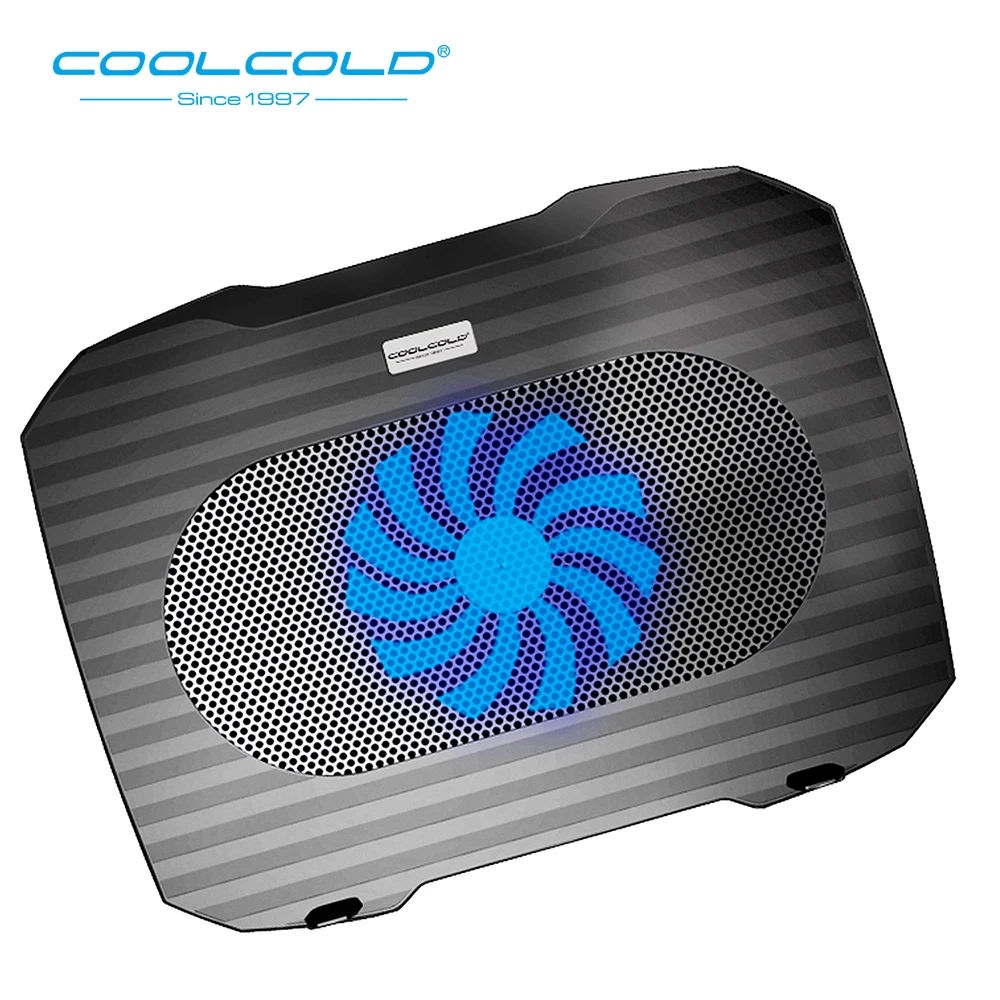 COOLCOLD Single Fan Ultra-thin Notebook Cooling Pad 5V Laptop Fan Cooler Notebook Radiator Fan For 11'' 12'' 14'' Laptop