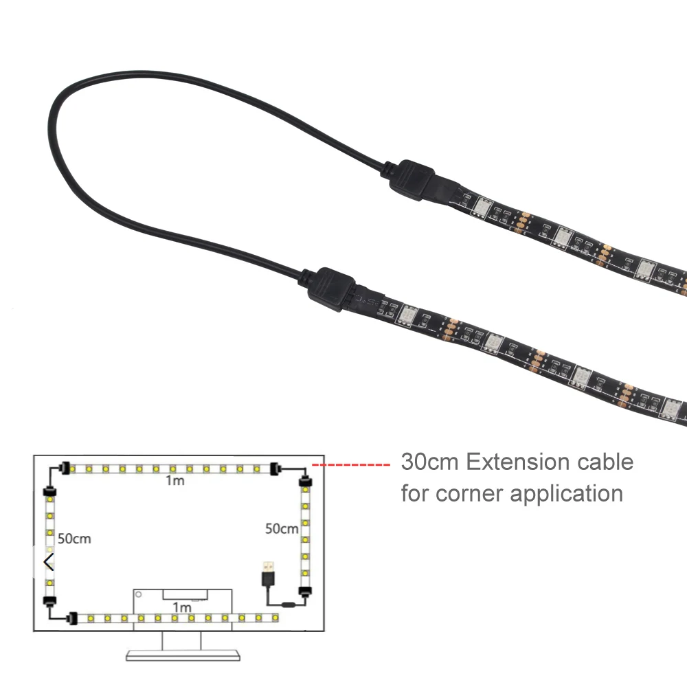 RGB RGBW Extension Cable Connector 4Pin 5Pin 1M 2M 3M 4M 5M 10M LED Extension Wire for 5050 2835 RGB RGBW LED Strip Connector