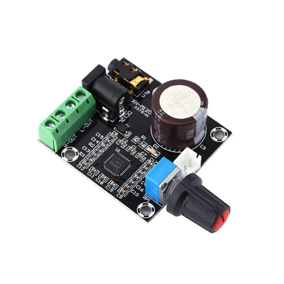 PAM8610 Mini Stereo AMP Audio Amplify Board Digital Portable Amplifier Module 15W * 2 Dual Channel Amplifier Class-D 12V DC