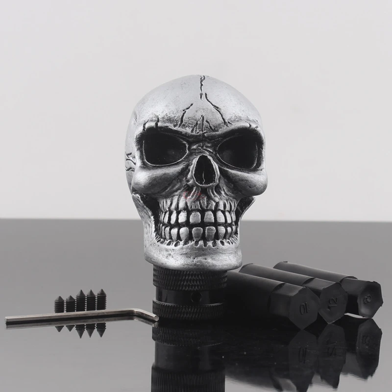 

Universal Skull Head Style Car Truck Manual Gear Shift Knob Lever Shifter Gear Stick Auto Shift Knob Shifter Lever