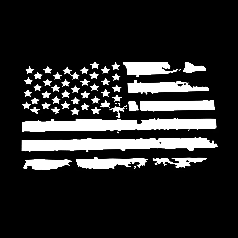 

Universal Distressed USA Flag Hood Car Truck Window Sticker For Jeep Wrangler