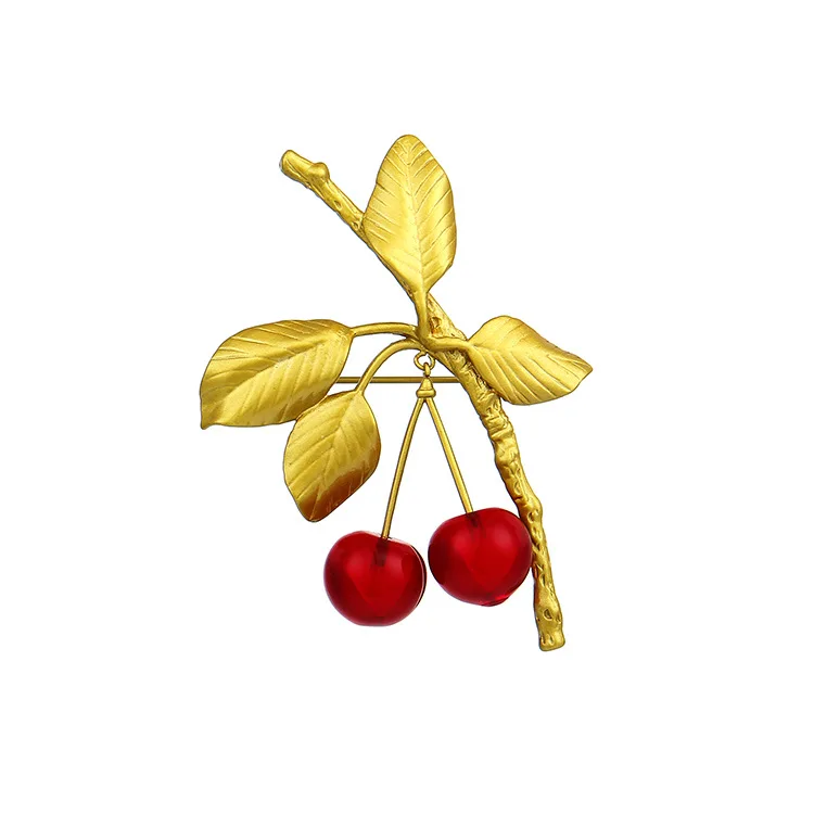 Free shipping  cherry  brooch