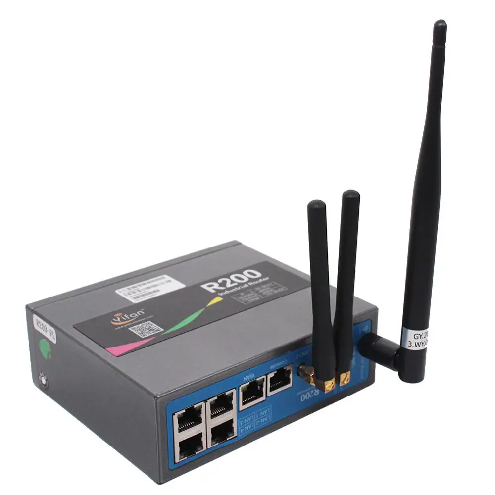 Support load Balancing 2.4GHz 5Ghz dual-band WIFI Gigabit Ethernet 4G Router R200 industrial Dual sim dual module LTE router