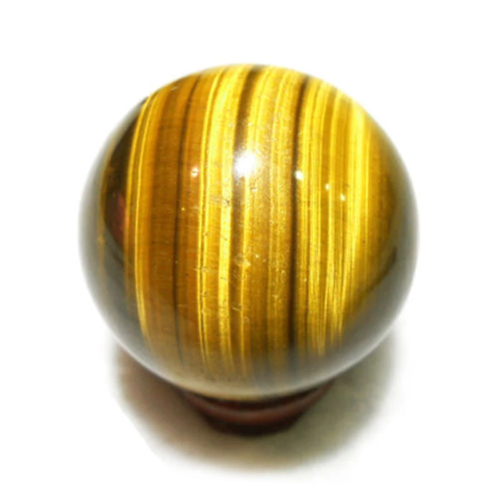 20 mm Diameter Round Natural Beads Yellow Tiger Eye Stone Ball Jewelry Making Energy Decorative Stone DIY Handmade Accessories