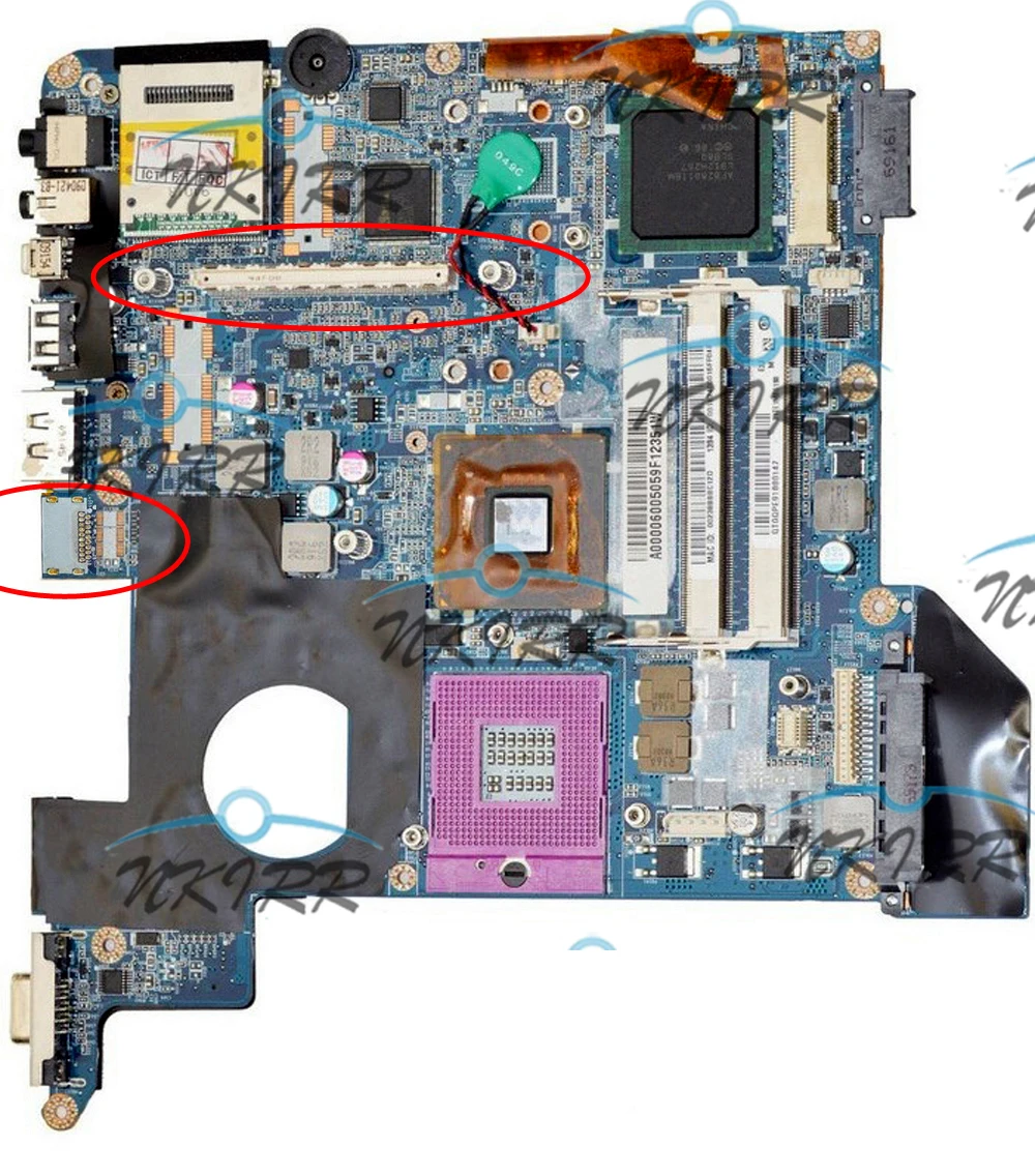 

100% Working A000028030 A000050150 A000028510 DATE1MMB8E0 REV: E S478 Motherboard for Toshiba Satellite M300 M305 U400 U405