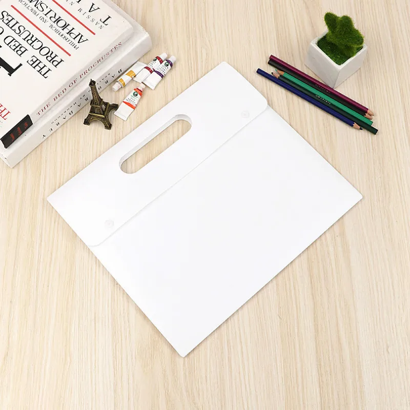 20 PCS Concise Waterproof Dustproof Plastic File Bag Folder Han Edition Portable Data Bag  Portable Student Archive Informatio