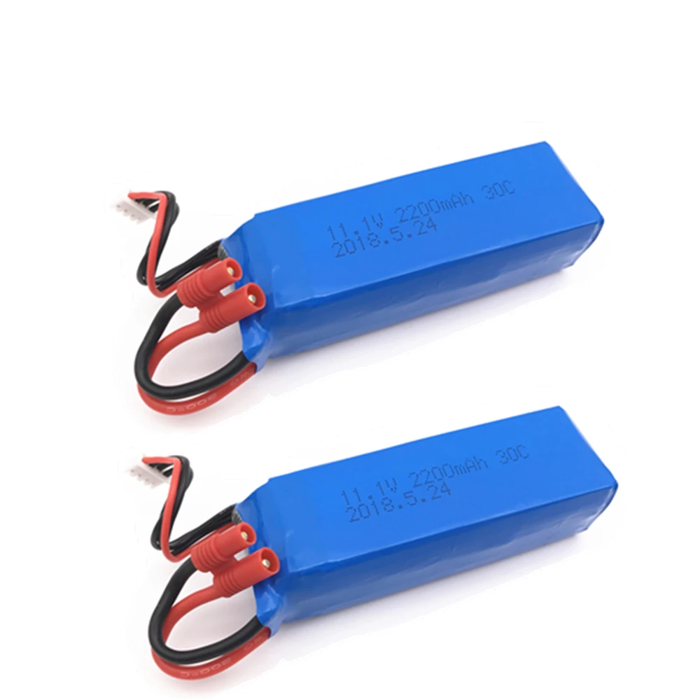 

2pcs Upgraded For BAYANGTOYS X16 X21 X22 11.1V Battery 2200mah to 2500mah for X16 x21 Battery For RC Quadcopter Spare Parts