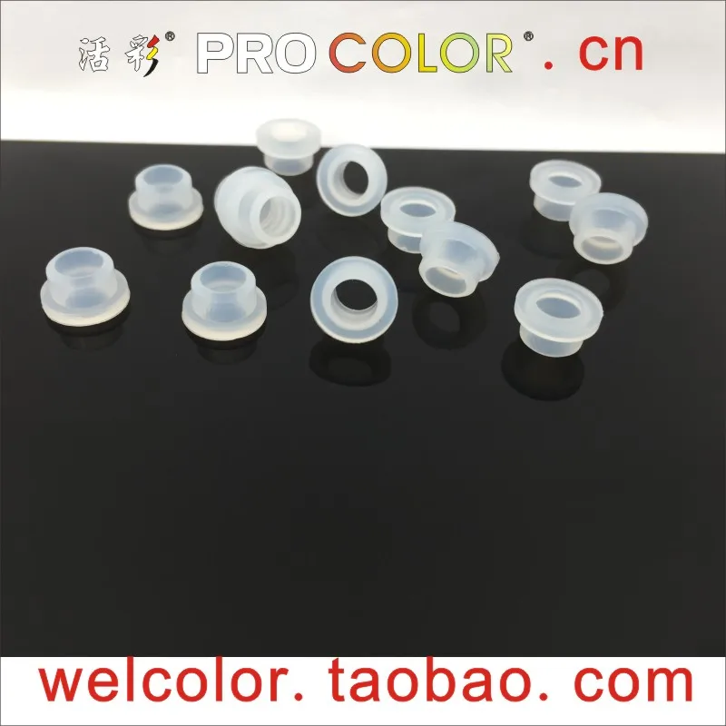 T shaped silicone rubber Hollow small bushing plug parts grommet single hole Open hole OD 7 7.15 MM 9/32 9/32