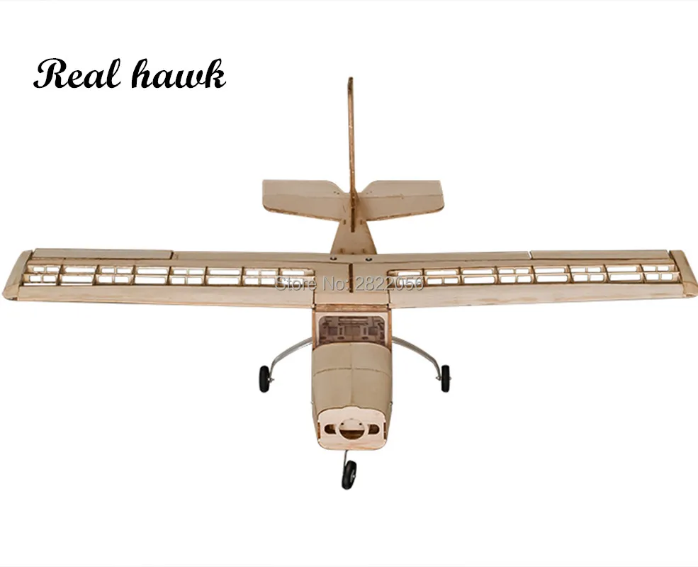 RC AirPlanes Laser Cut Balsa Wood Airplane Kit Cessna-150 Frame without Cover Wingspan 960mm Model Building Kit Woodiness model