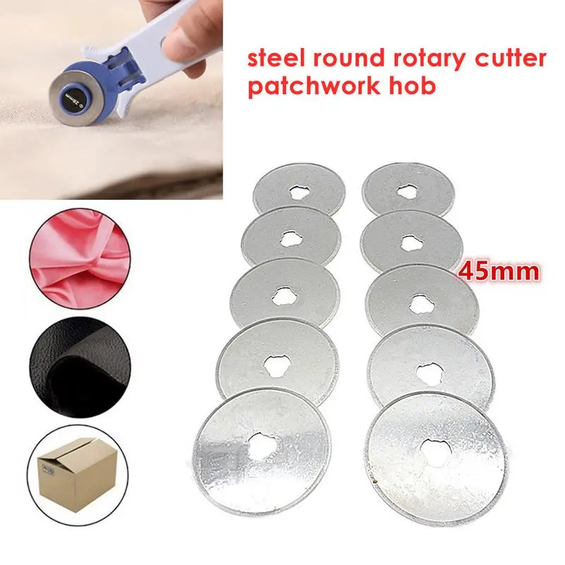 2/5/10PCS Rotary Cutter 45mm Fabric Paper Circular Cut Blade Patchwork Leather Tools Craft Cutter Accessories