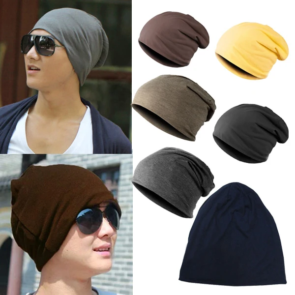 Men Women Beanie Solid Color Hip-hop Slouch Unisex Knitted Cap Winter Hat Beanies Casual Women's Hat Gorras Mujer 2018