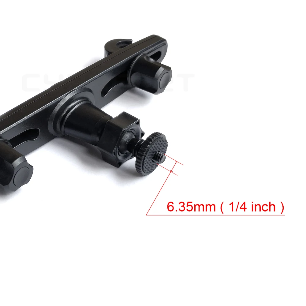 Car TV Stand Width Angle Adjustable Car Back Seat Bracket Mount with 6.35mm 1/4 inch Screw for Portable TV DVD Player Monitor