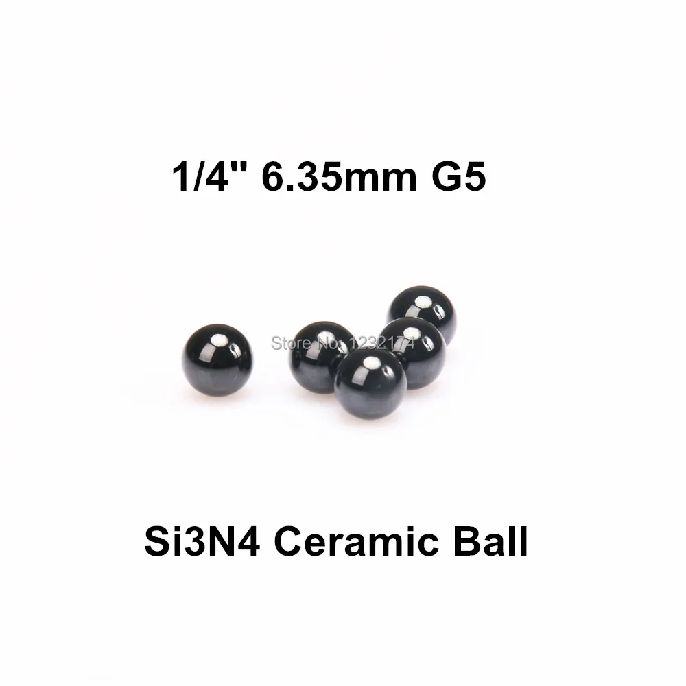 

Free DHL1/4" 6.35mm Silicon Nitride Ceramic Ball Grade G5 2000PCS/Lot used in Bearing,Pump, Valve ball 6.35mm ceramic ball