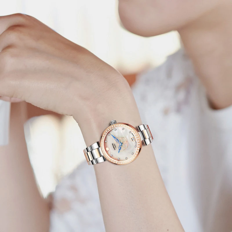 LOBINNI, marca de lujo superior, relojes suizos para mujer, reloj mecánico automático MIYOTA japonés, reloj de mujer con diamantes de zafiro L2008