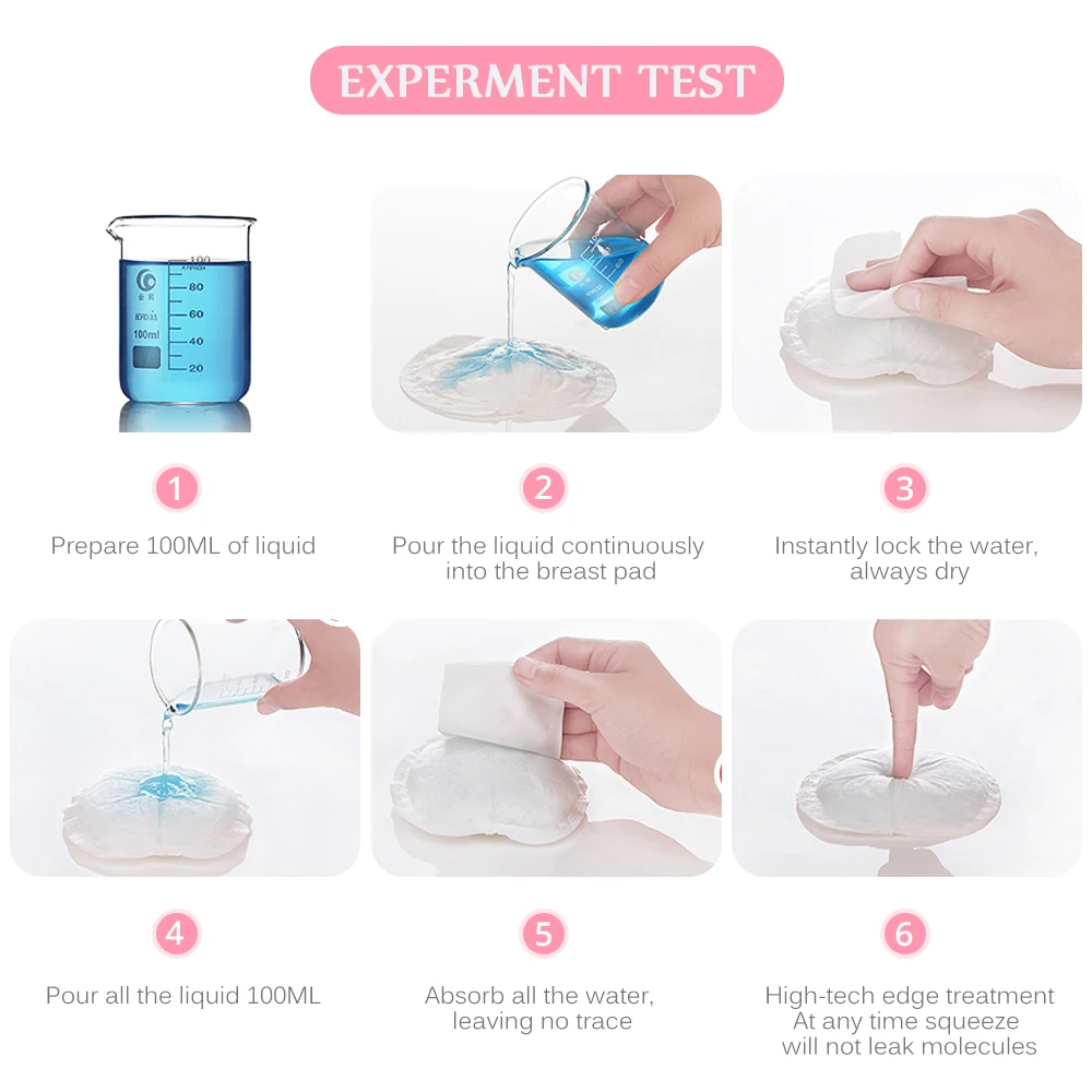 Slaixiu 40 조각 유방 패드 간호 패드 일회용 유방 패드 모유 수유 액세서리 초박형 드라이 소프트