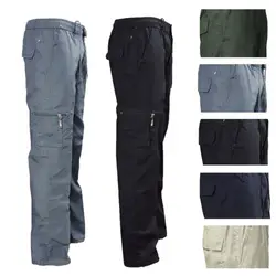 2021 Fashion Long Pants Black Grey Beige Heavy duty Combat Cargo Work Trousers with knee pad pockets