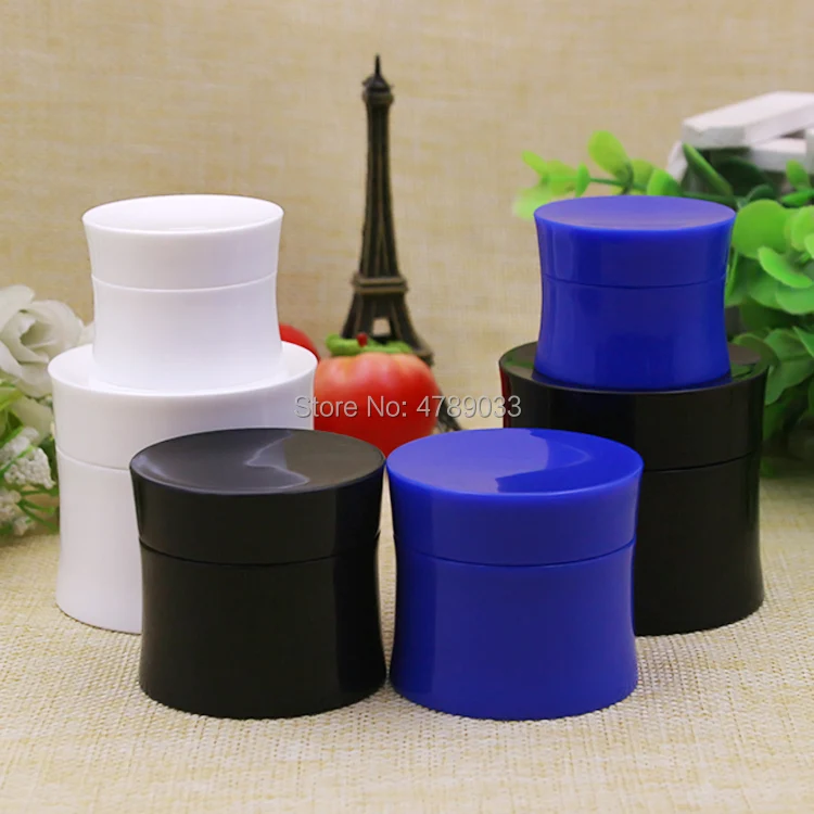 20pcs 15g 30g 50g 3 Colours Empty Cream Jar Cosmetic Packaging Box Plastic Jar Pot Eyeshadow Makeup Face Cream Container