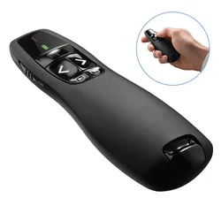 JSHFEI  5mw Wireless Presenter Red Laser Pointer R400 2.4Ghz USB PPT Remote Control for Powerpoint Presentation