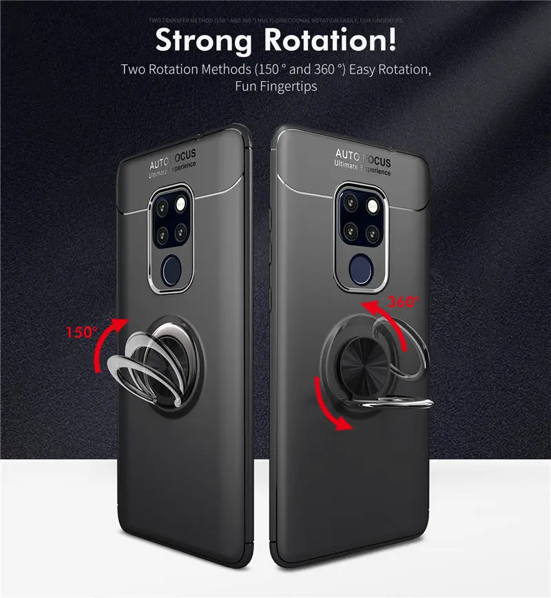 

Huawei Mate 20X Case Mate20X Car Holder Stand Magnetic Bracket Finger Ring Silicone Cover Case for Huawei Mate 20 X Coque Capa