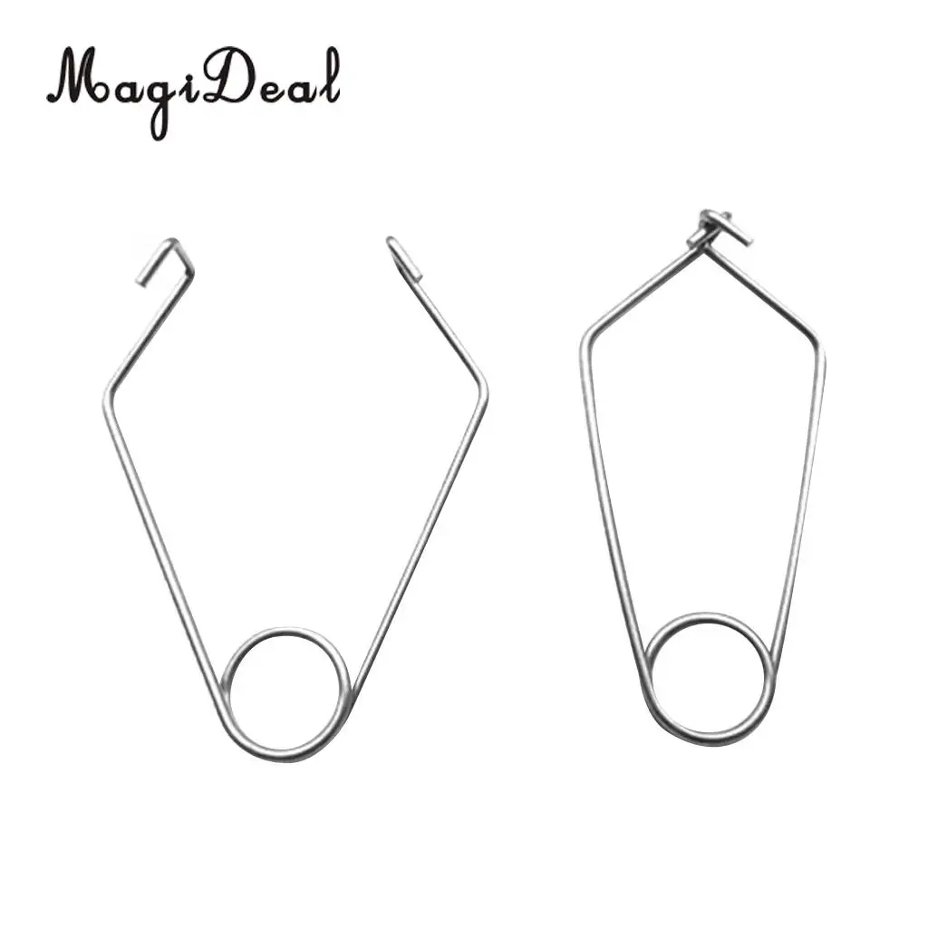 MagiDeal-Sujetador de cable de acero inoxidable multifunción, Protector de cuerda de escalada al aire libre, manga, espeleología, rappel, equipo, 2