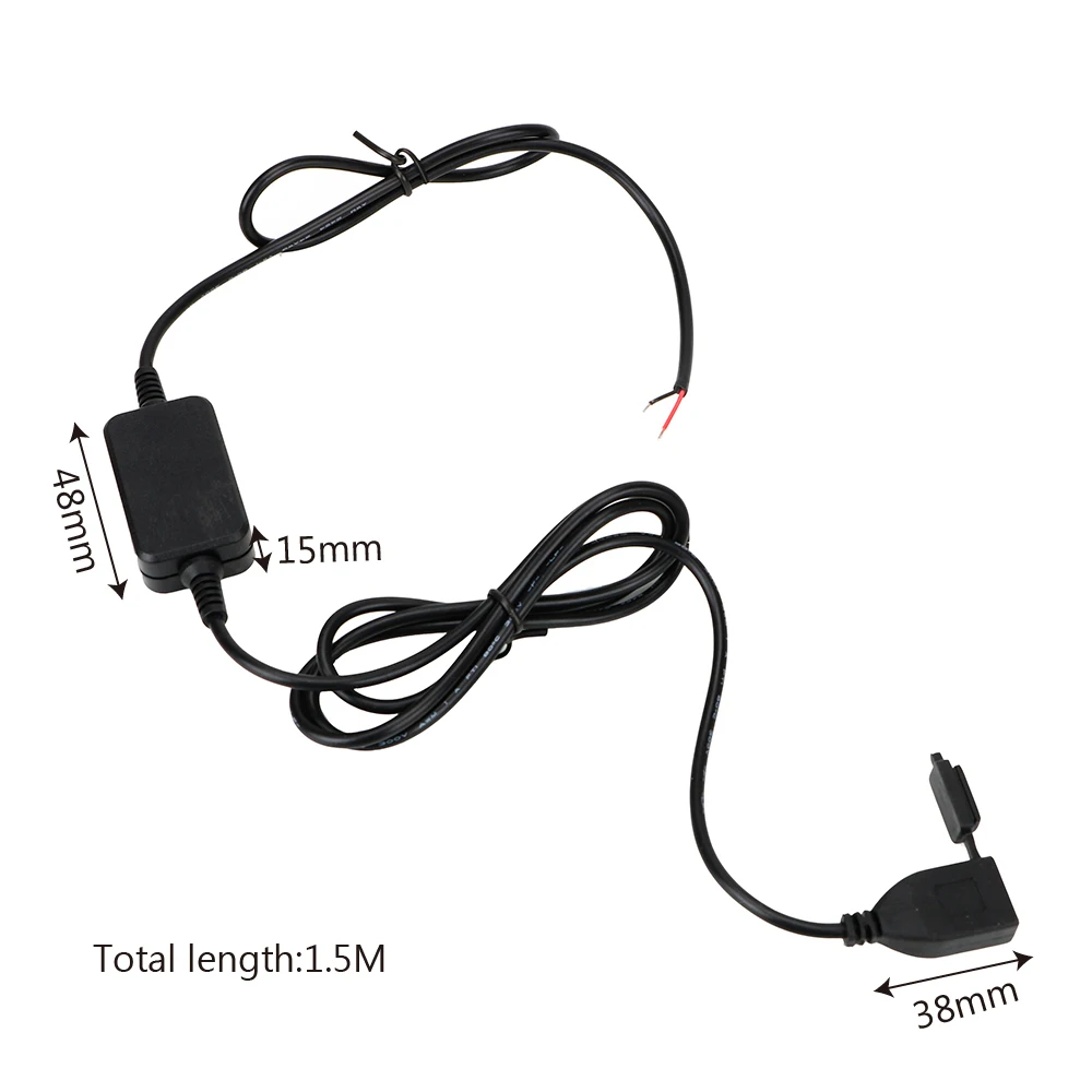 FORAUTO-toma de corriente USB para motocicleta, adaptador de 5V para teléfono DC 12V Vers, puerto de fuente de alimentación GPS, convertidor USB