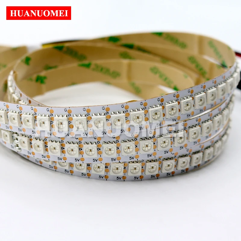 5V SK9822 (similar APA102) 144 leds/m Pixel Individual Addressable 5050 SMD RGB LED Strip Light,WHITE/BLACK PCB,IP20/IP65/IP67