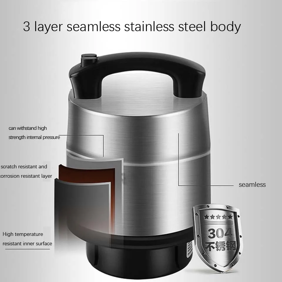 6L เครื่องบดเนื้อขนาดใหญ่ความจุไฟฟ้าสแตนเลส Chopper พริกกระเทียมผักถั่วแครอทเครื่องบดในครัวเรือน