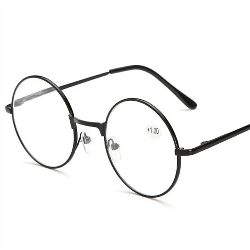 iboode Retro Metal Round Reading Glasses Finished Diopter +1.0 1.5 2.0 2.5 3.0 3.5 Unisex Reading Presbyopia Glasses Women Men