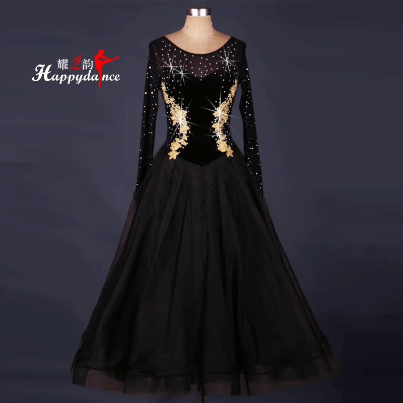 

2019 New Costume Sale Ballroom Dance Skirts Newest Design Woman Modern Waltz Tango Dress/standard Competition Dress MQ009